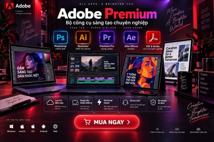 [KBH] Adobe Trial 3 Tháng