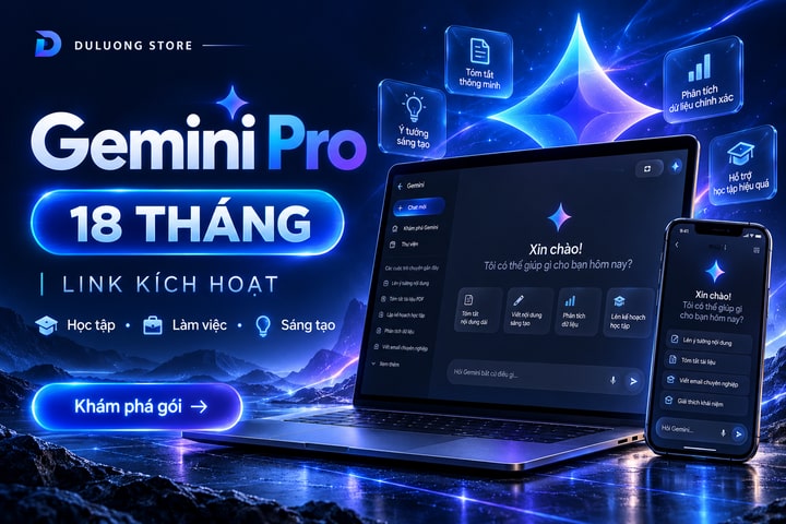 [LINK] Gemini Pro 18 Tháng