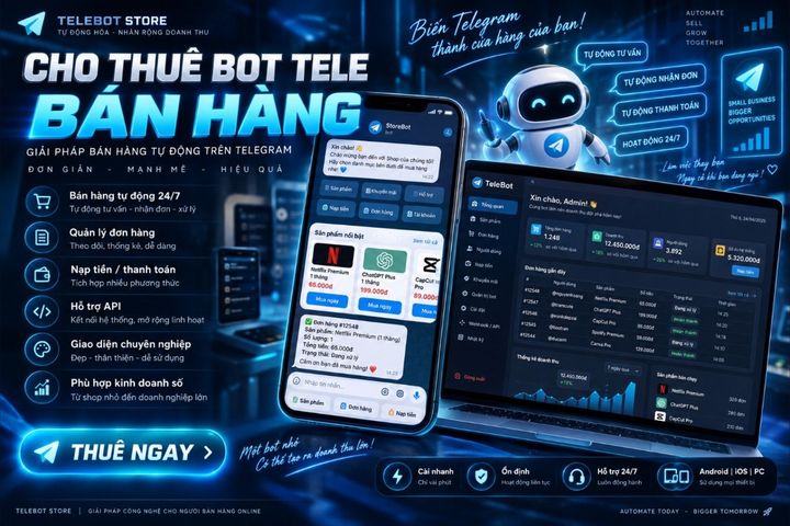 Tạo Bot Telegram Bán Hàng