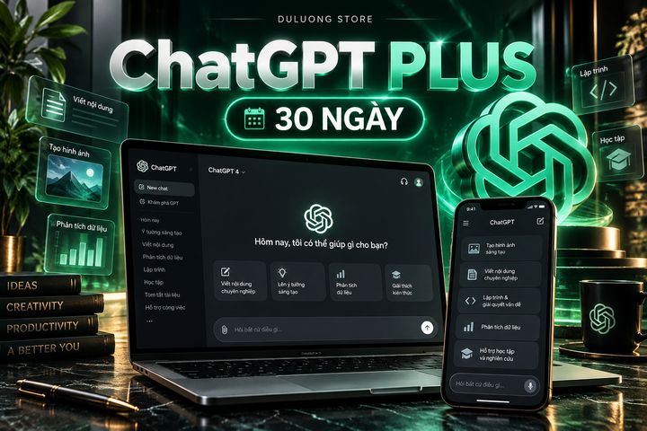 [KBH] ChatGPT Plus 30 Ngày