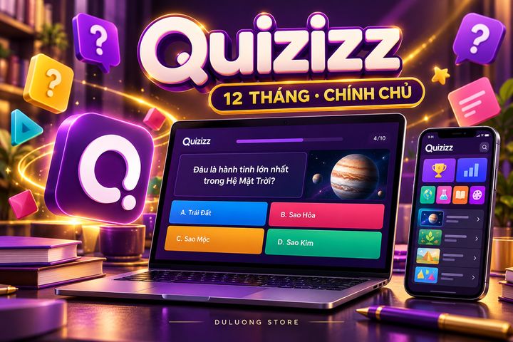 [BHF] Quizizz 12 Tháng Chính Chủ Mail Bạn